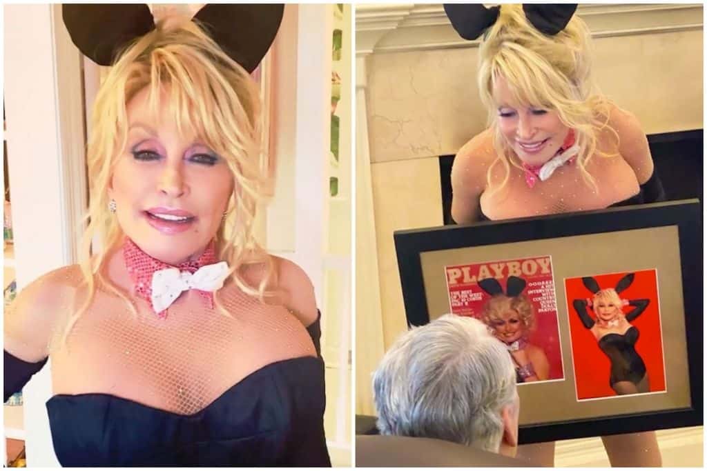 Dolly Parton Recreates Playboy Cover
