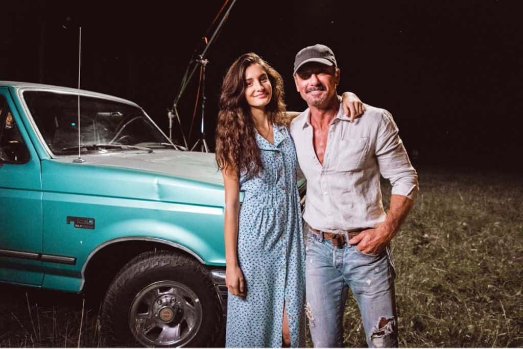 Tim McGraw and Daughter, Audrey; Photo by Nick Rau