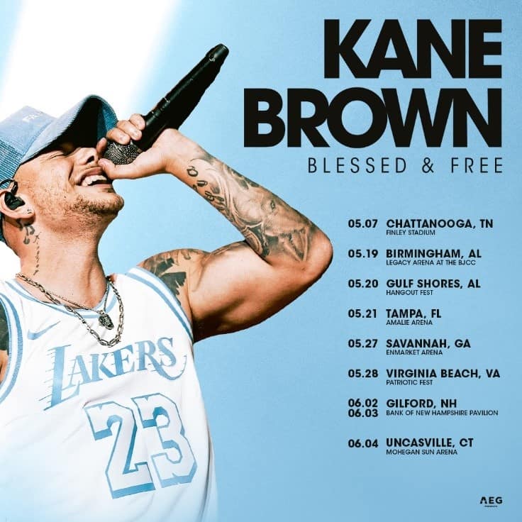 Country star Kane Brown hangs out with the Spurs Coyote to kick off  'Blessed & Free' tour ticket on sale National News - Bally Sports