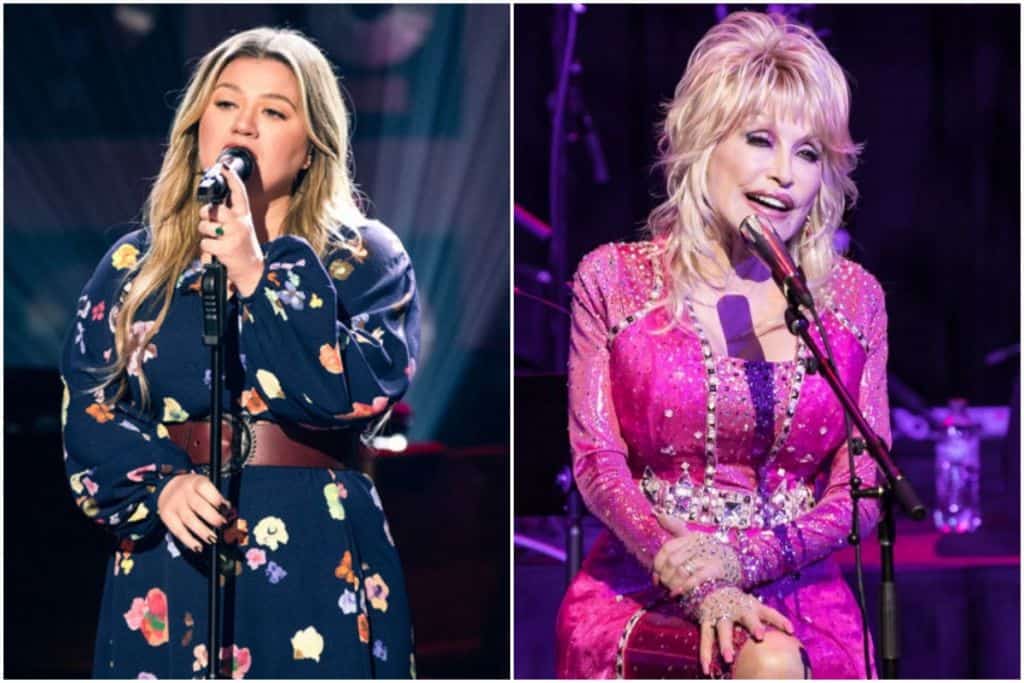 Kelly Clarkson; Weiss Eubanks, NBCUniversal, Dolly Parton; Photo by Andrew Wendowski