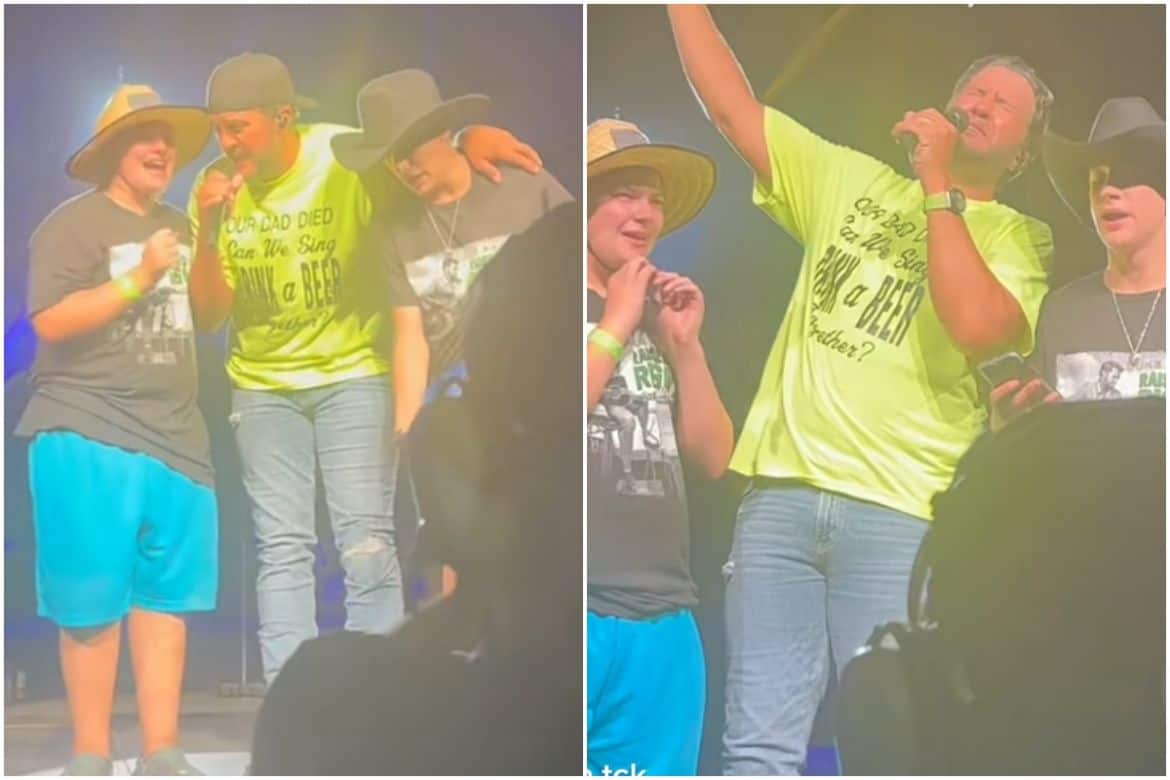 WATCH Luke Bryan Shares Emotional 'Drink A Beer' SingAlong With Young