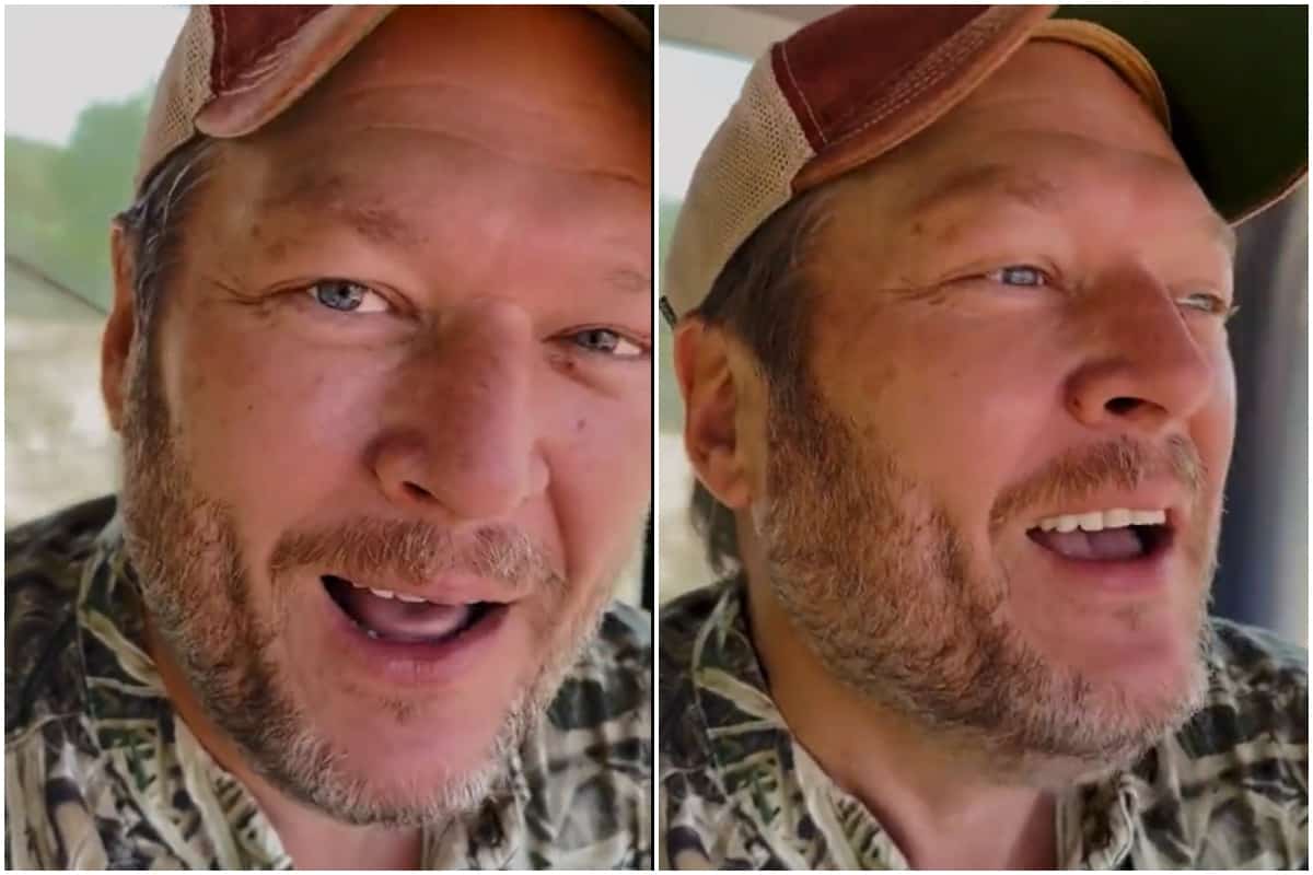 Blake Shelton brings foster children to go fishing on his farm in