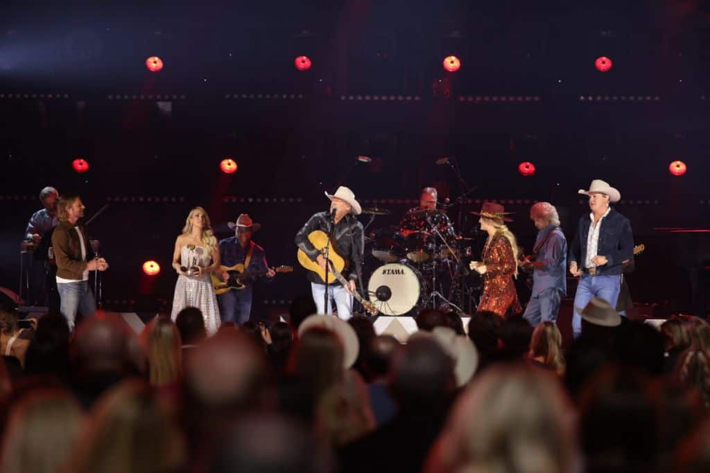 Dierks Bentley, Carrie Underwood, Alan Jackson, Lainey Wilson, Jon Pardi; Photo Courtesy CMA