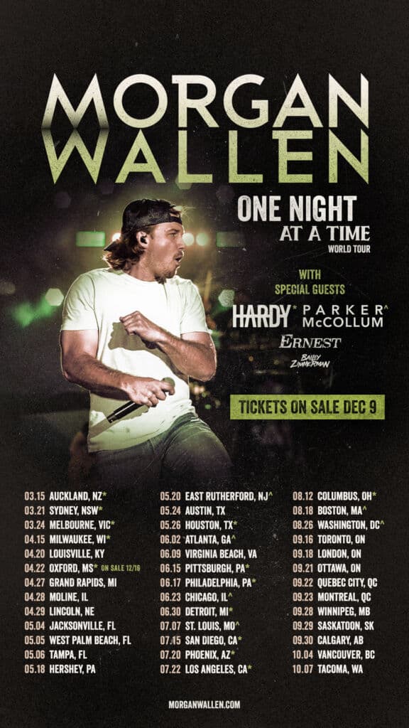 How To Get Tickets To Morgan Wallen s One Night At A Time World Tour 
