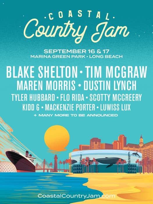 Blake Shelton And Tim McGraw To Headline 2023 Coastal Country Jam