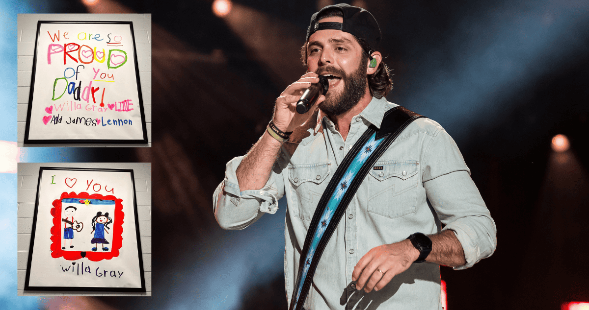Thomas Rhett Nearly Brought To Tears By Heartfelt Gifts From Daughters