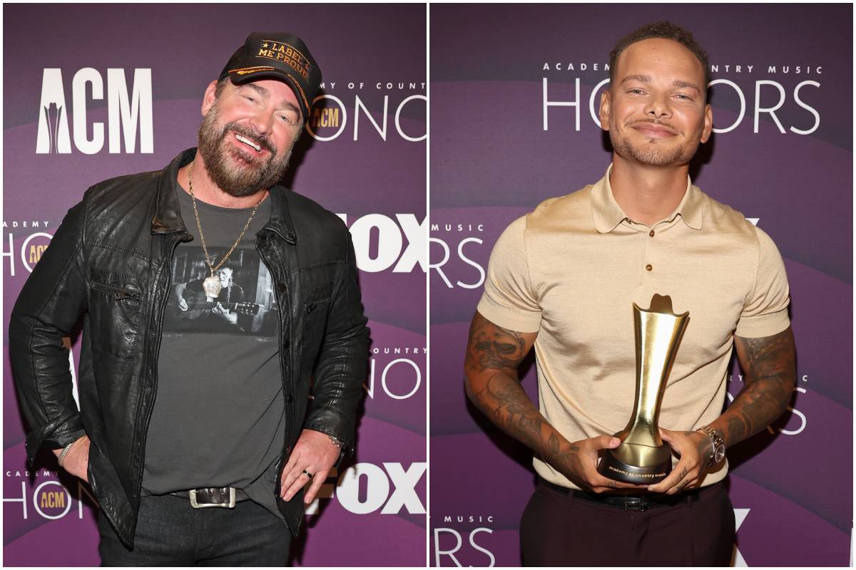 Lee Brice, Kane Brown; Photos by Getty Images for ACM