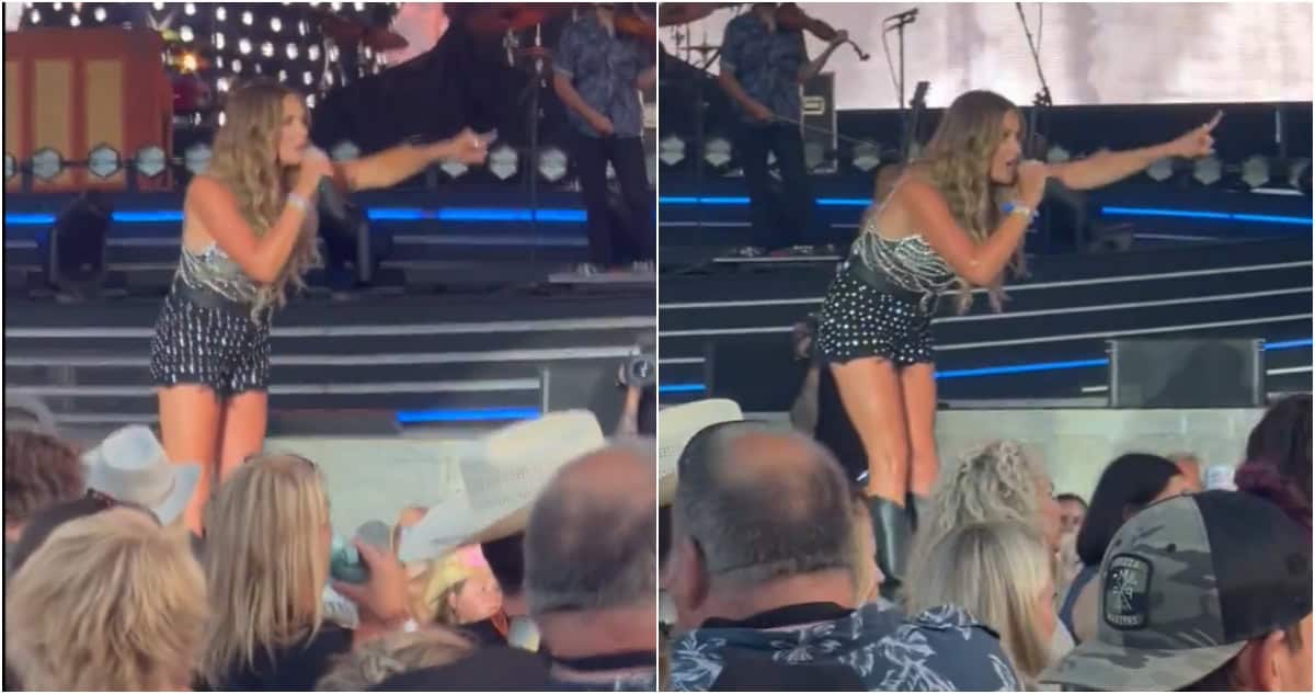 WATCH Carly Pearce Calls Out Heckler At WE Fest 'Get The F**k Out Of