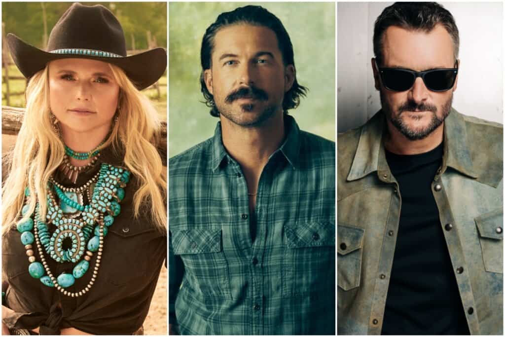 Miranda Lambert, Riley Green, Eric Church; Photos Provided