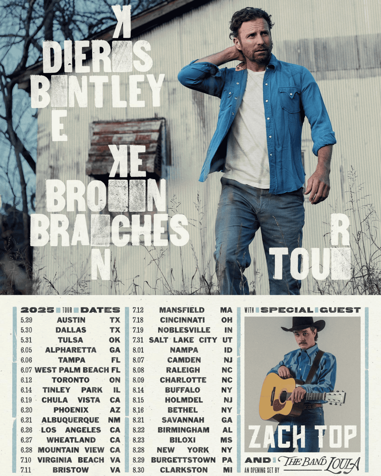 Dierks Bentley Announces 2025 Broken Branches Tour With Special Guest - How Tall Is Dierks Bentley? Country Favorite’s Height