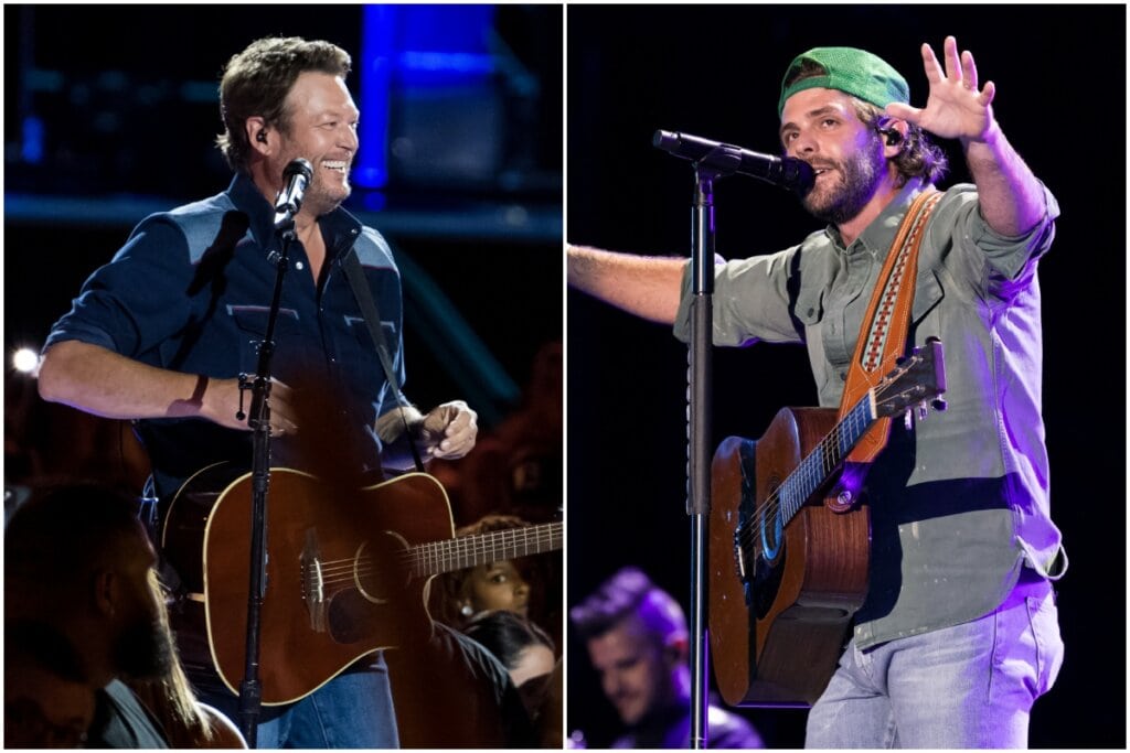 Blake Shelton, Thomas Rhett; Photos by Andrew Wendowski