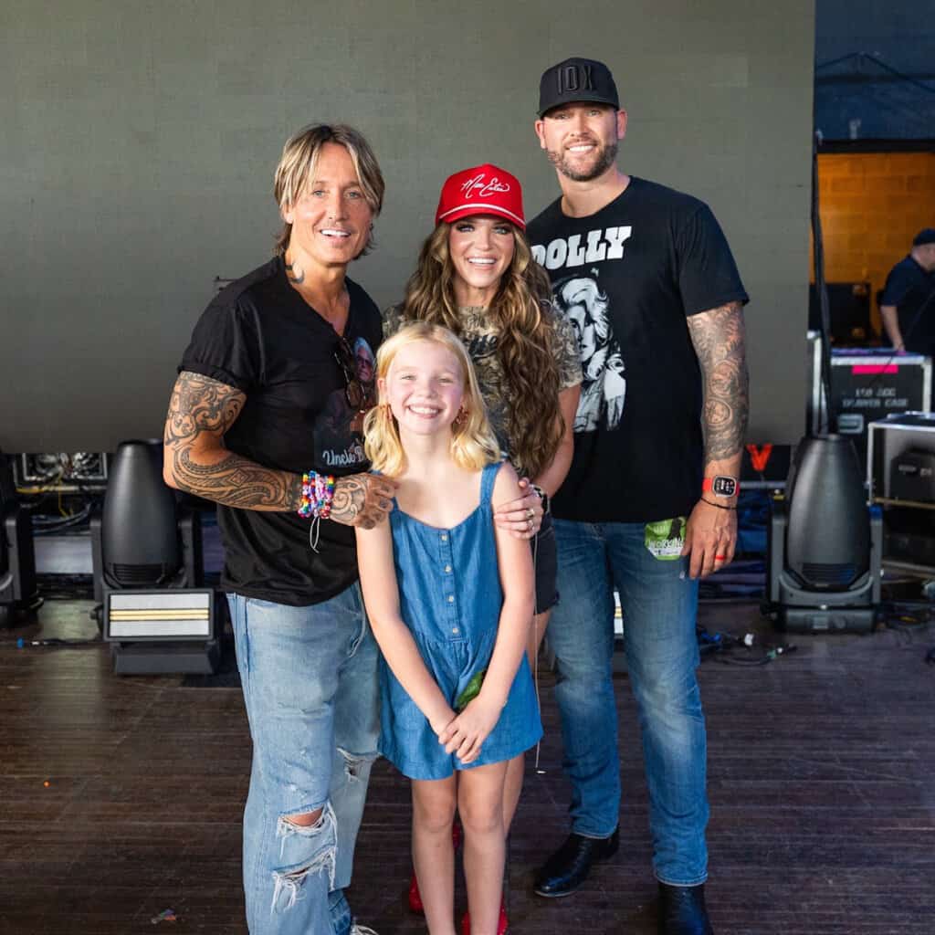 Britnee Kellogg and Family with Keith Urban; Photo Courtesy Britnee Kellogg