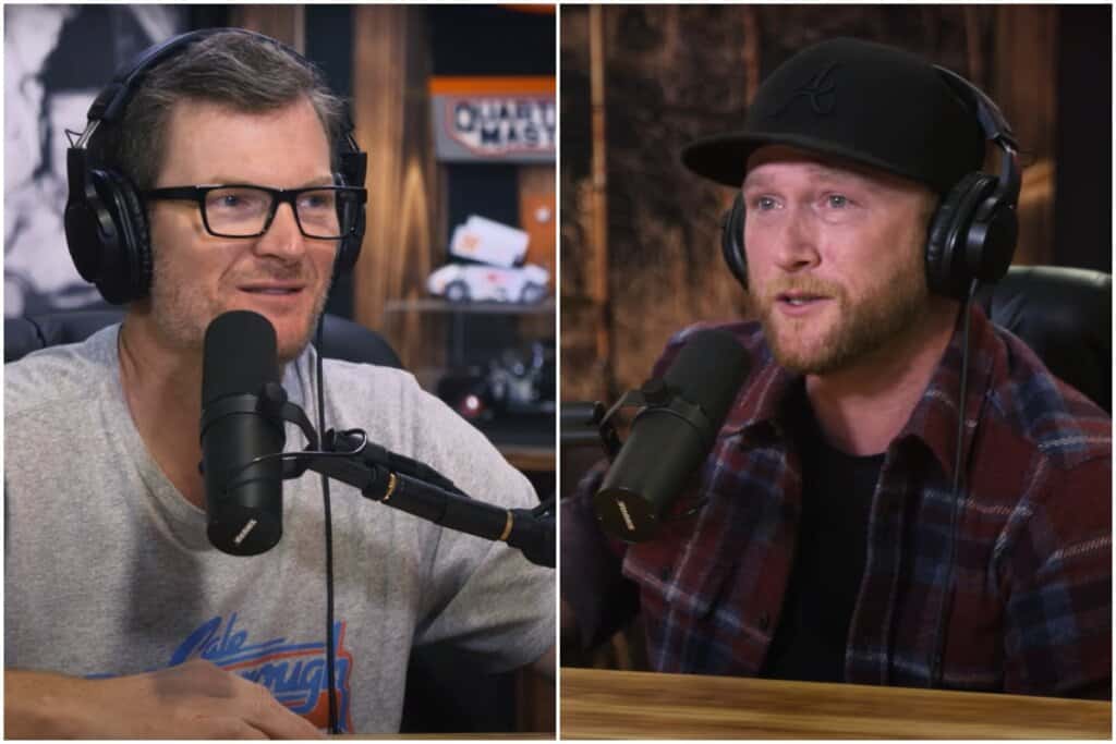 Dale Jr., Cole Swindell; Photos via YouTube