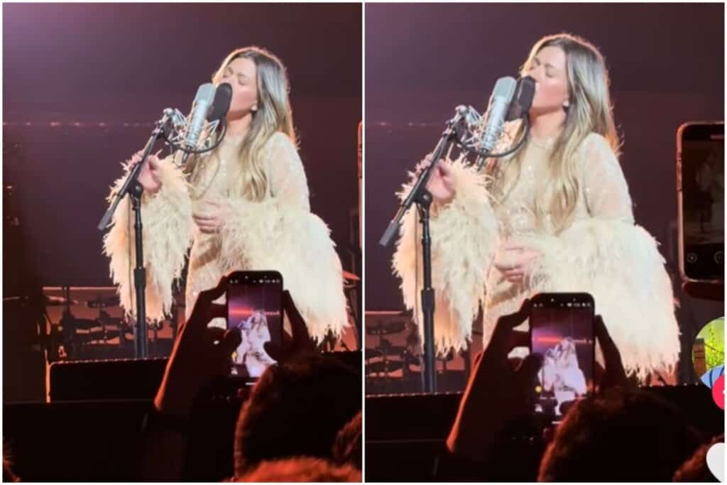 Kelly Clarkson; Photos via TikTok