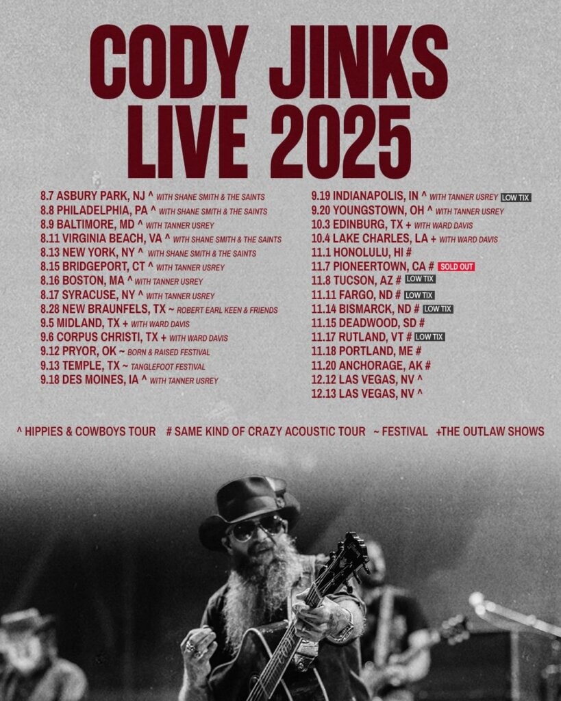 Cody Jinks Live 2025