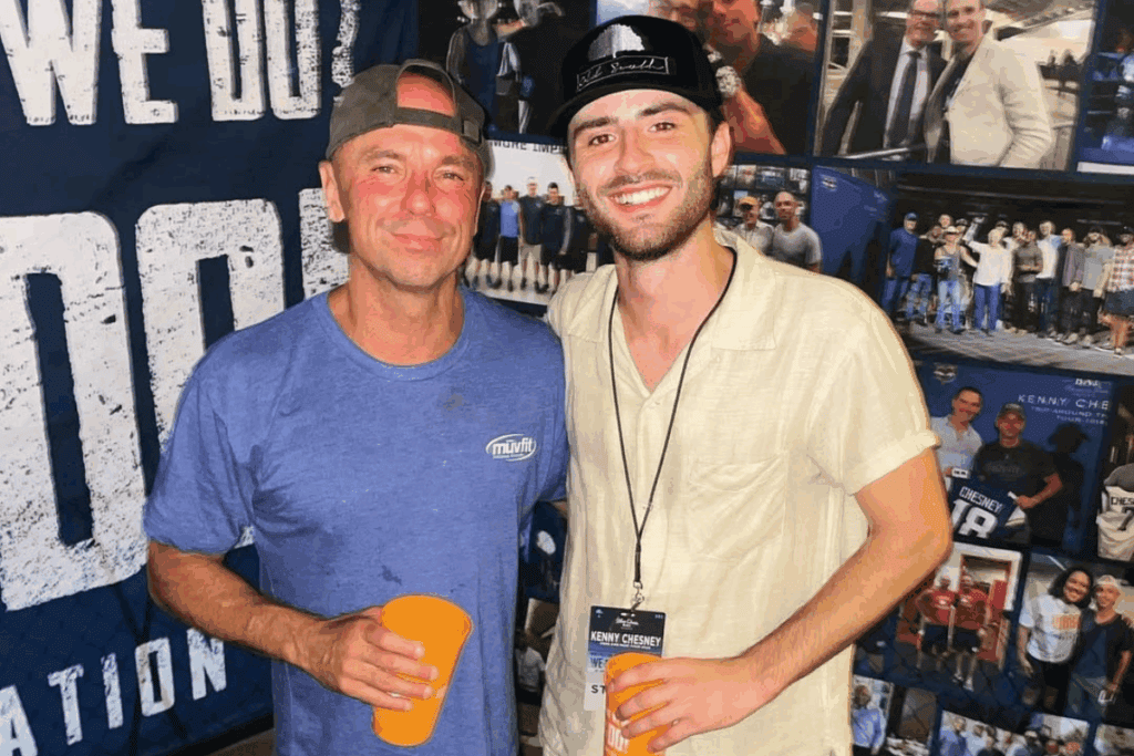 Kenny Chesney, Greylan James; Photo via Instagram