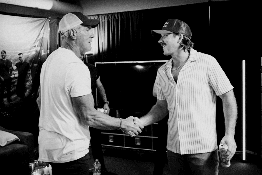 Morgan Wallen, Brett Favre; Photo Courtesy Brett Favre