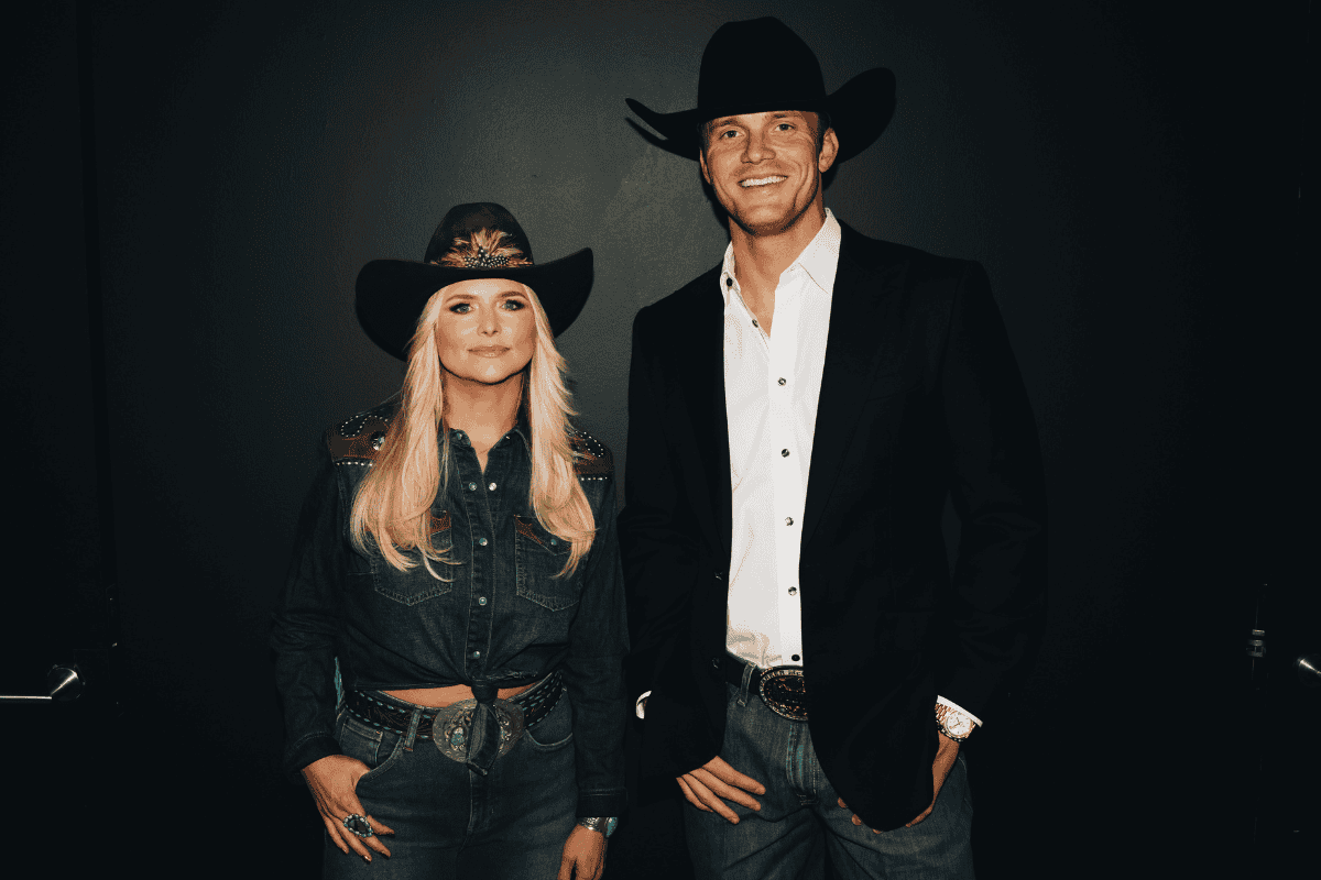 Miranda Lambert and Parker McCollum backstage at the Moody Center, Sunday, Aug. 17, 2025; Photo by Bralyn Kelly Smith