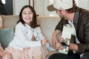 Drew Baldridge, Lizzie and family; Photo Provided