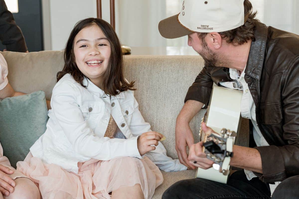 Drew Baldridge, Lizzie and family; Photo Provided