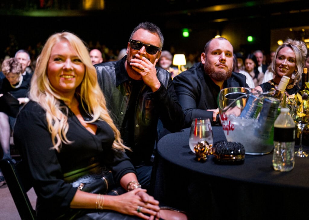 Katherine Blasingame, Eric Church, Luke Combs and Nicole Combs; Photo by John Shearer/Getty Images for ACM