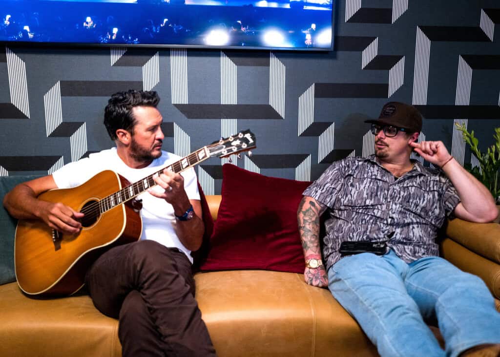Luke Bryan and HARDY; Photo by John Shearer/Getty Images for ACM