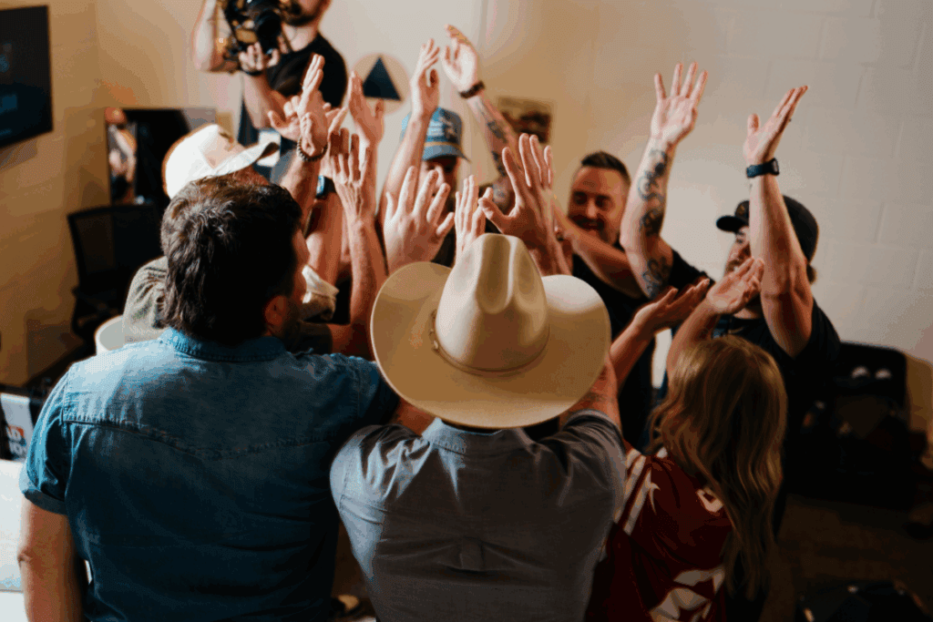 Anne Wilson with her band; Photo by Isaac Apon