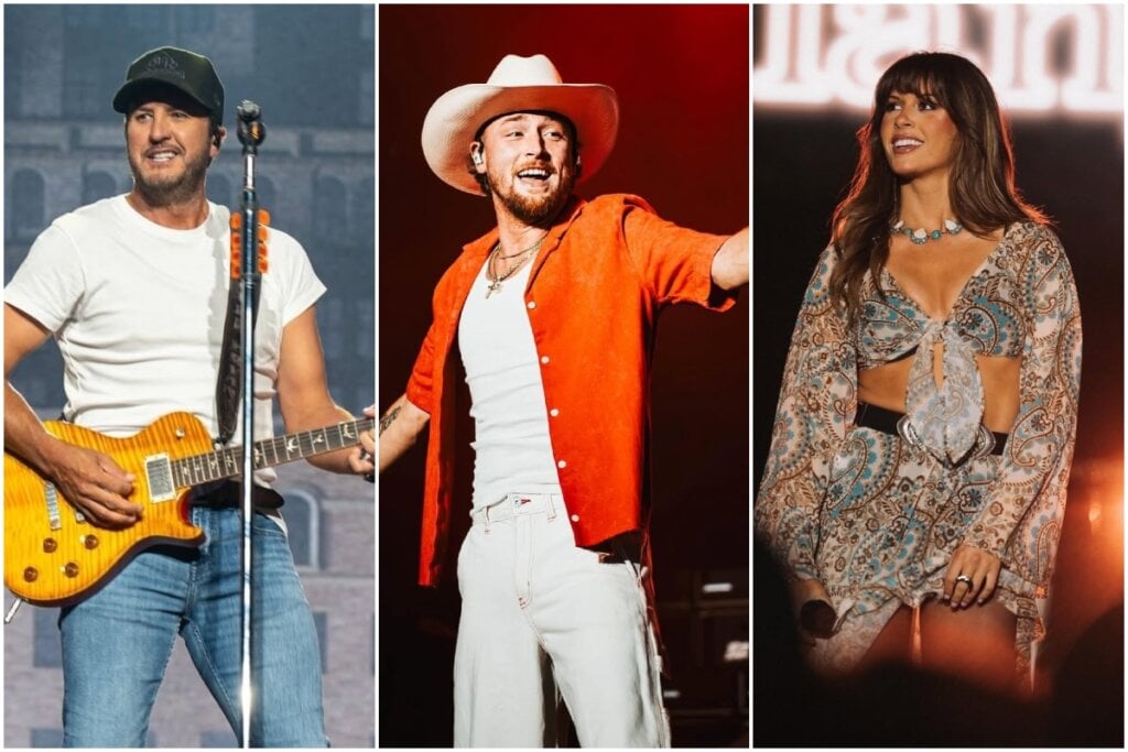 Luke Bryan, Bailey Zimmerman, Ella Langley; Courtesy Photos