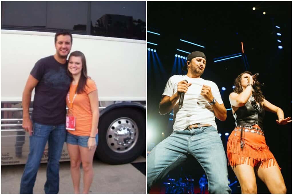 Luke Bryan, Mae Estes; Photos Courtesy Mae Estes