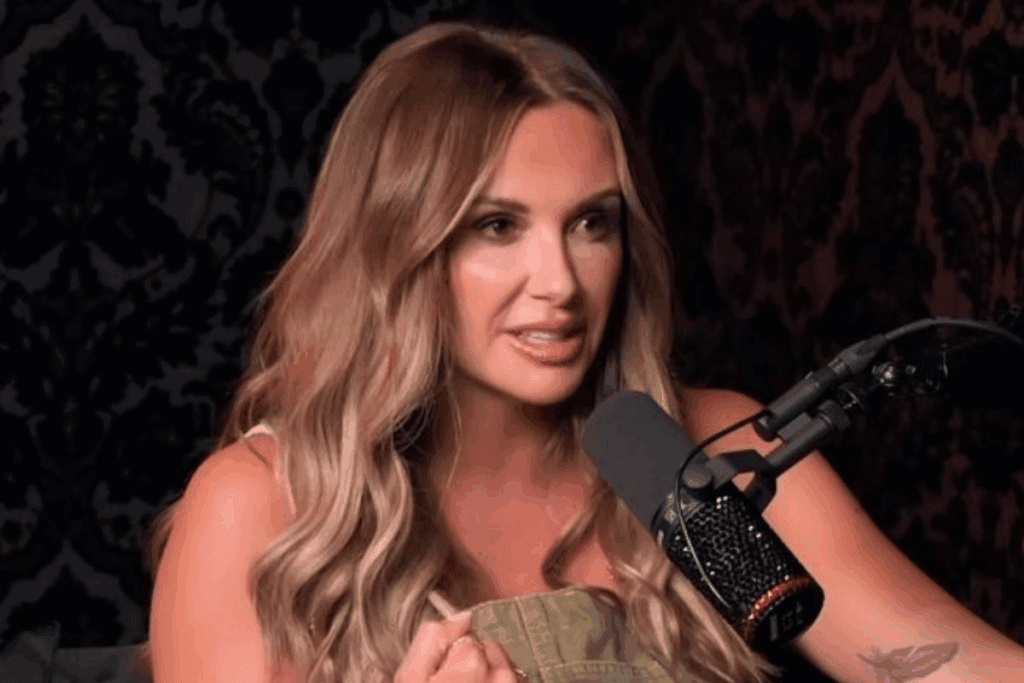 Carly Pearce on the Dumb Blonde Podcast; Photo via Instagram