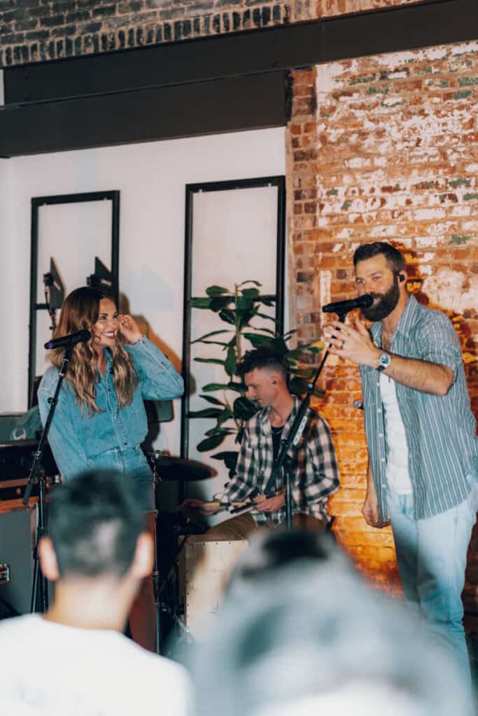 Carly Pearce and Jordan Davis; Photo by Caleb Cockrell