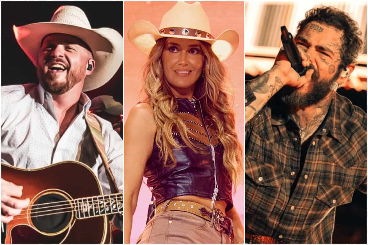 Cody Johnson, Lainey Wilson, Post Malone; Photos Via Facebook-