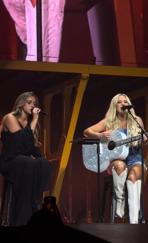 Megan Moroney, Tate McRae; Photo via TikTok