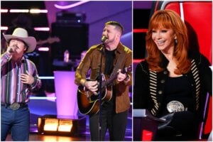 Austin Gilbert and Rob Cole, Reba McEntire; Photos by NBC