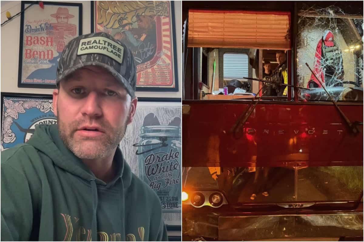 Drake White Bus Crash; Photo via Instagram