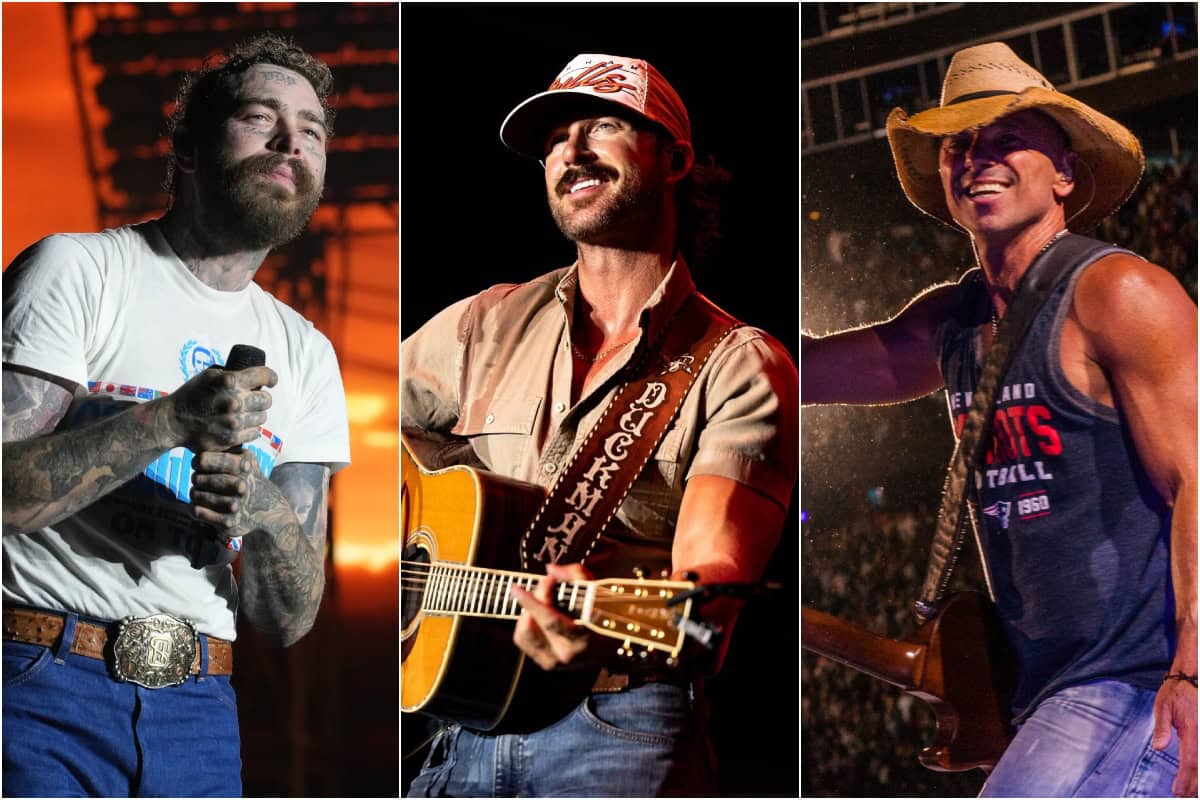 Post Malone, Riley Green, Kenny Chesney; Photos Provided