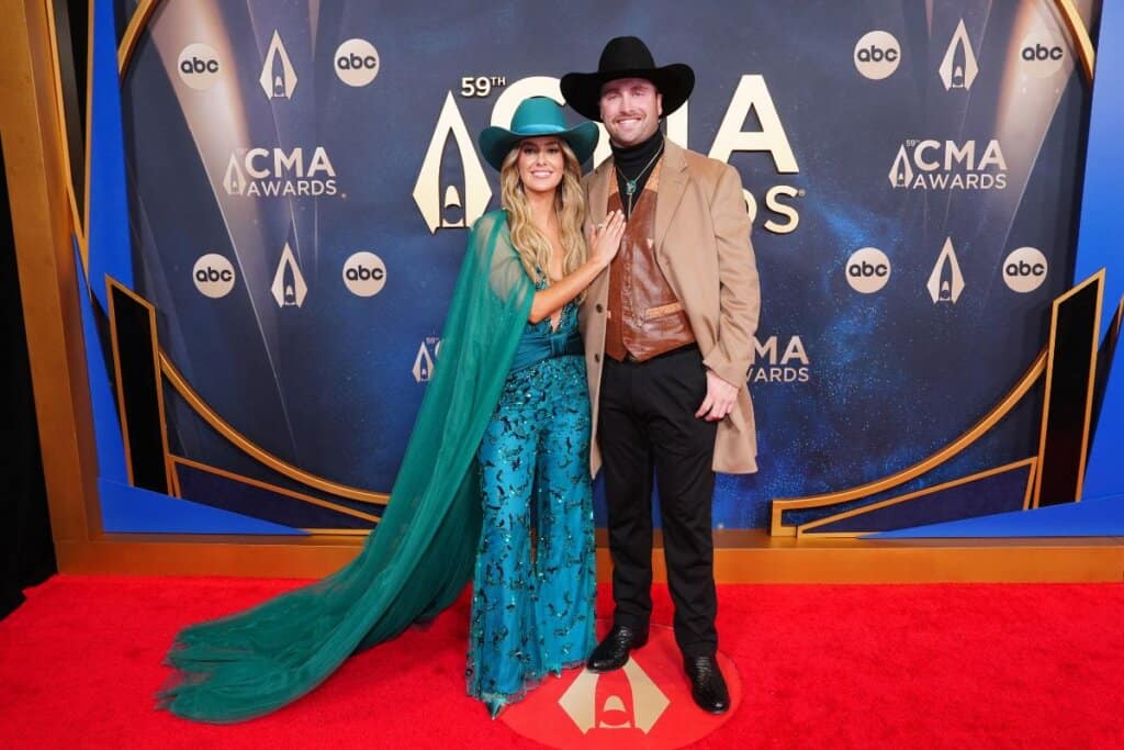 Lainey Wilson, Devlin "Duck" Hodges; Photo by Erika Goldring/CMA