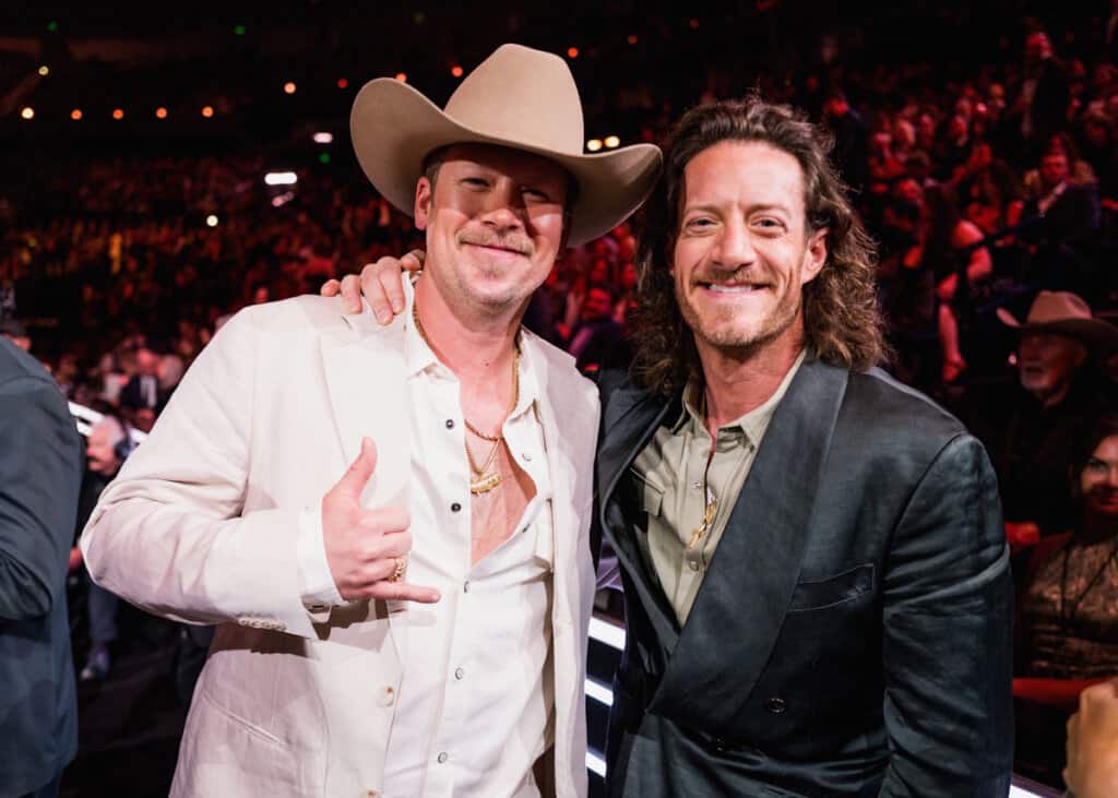 Brian Kelley and Tyler Hubbard attend the 59th Annual Country Music Association Awards at Bridgestone Arena on November 19, 2025 in Nashville, Tennessee; Photo by John Shearer/Getty Images for CMA