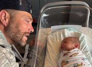 Chris Lane with Daughter Logan; Photo via Instagram