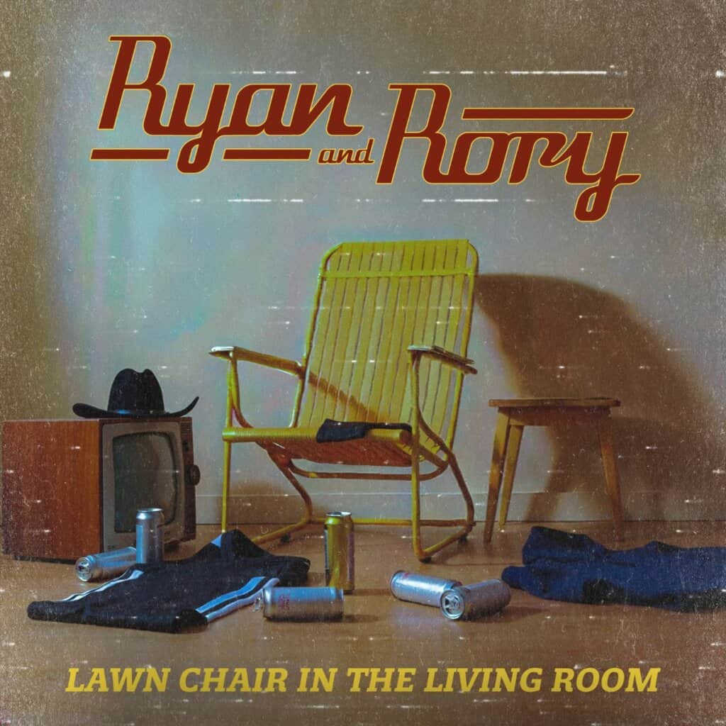 Ryan and Rory; Lawn Chair In The Living Room