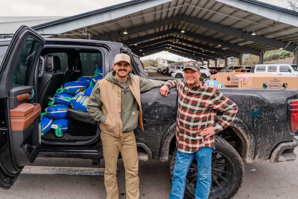 Tucker Wetmore, Tracy Lawrence; Photo by Dylan McGraw