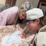 Cooper Alan and Wife Hally with Baby Girl Coley; Photo Courtesy Cooper Alan
