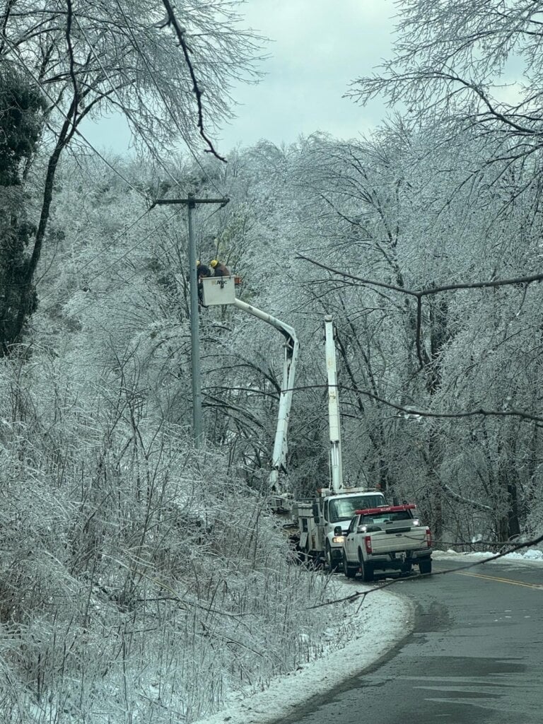 Powerlines; Photo via NES on X  