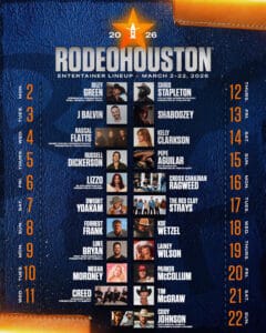 RODEOHOUSTON Unveils Star-Studded Lineup For 2026: Luke Bryan, Lainey