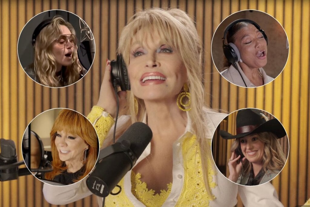 Lainey Wilson, Miley Cyrus, Queen Latifah, Reba McEntire; Photos Courtesy of YouTube