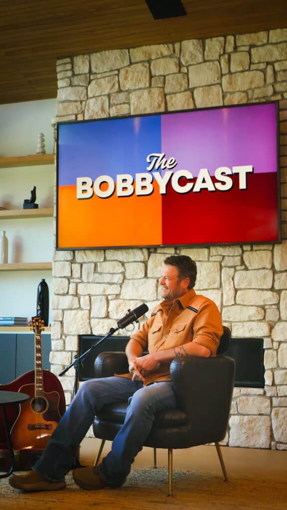 Blake Shelton on The Bobbycast; Photo by Brandon Ray