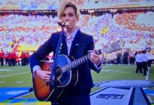 Brandi Carlile 'America the Beautiful'; Photo via NBC