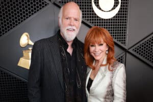Rex Linn and Reba McEntire; Photo by Kevin Mazur/Getty Images for The Recording Academy