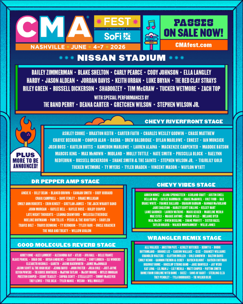 CMA Fest 2026 Lineup