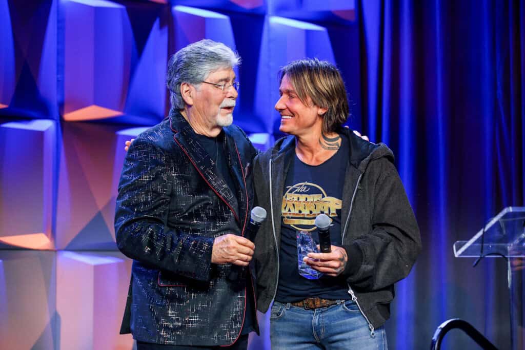 Randy Owen, Keith Urban; Photo by Kayla Schoen - CRS
